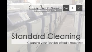 Standard Cleaning on Toshiba eStudio [upl. by Ardeahp577]