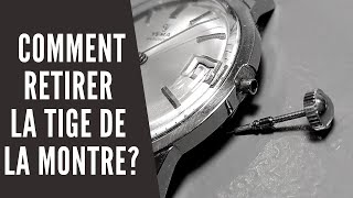 Comment retirer la tige dune montre [upl. by Nosnor]