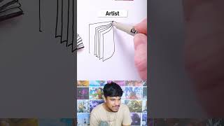 How to draw a book noob vs pro [upl. by Dutch520]