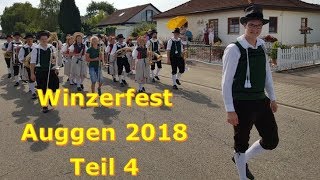 Winzerfest Auggen 2018 🍇 Festumzug Teil 4 [upl. by Isnam20]