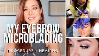 My Microblading Experience  Procedure  Healing [upl. by Enidan]