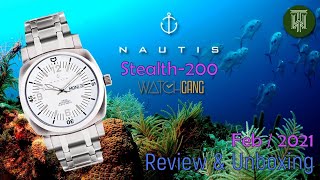 Nautis quotStealth200quot 200m Dive Watch  Review amp Unboxing GL2087D  Ronda 517 [upl. by Kenny]