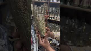 Brass Decorated Glass Home Decor antique brass glass youtube youtubeshorts ytshorts [upl. by Sorce]