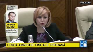 Legea cu privire la amnistia fiscală şi cea privind liberalizarea capitalului RETRASE din Parlament [upl. by Raimundo]