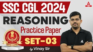 SSC CGL 2024  SSC CGL Reasoning Classes By Vinay Tiwari  SSC CGL Reasoning Practice Set 3 [upl. by Evilc]