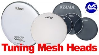 How To Tune Mesh Drumheads edrums 101 [upl. by Ervine]