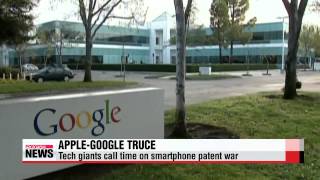 Apple Google call truce in smartphone patent war [upl. by Dier]