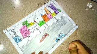 A future smart city drawing with plastic crayons Part1 Artandcraftbysom [upl. by Aural196]