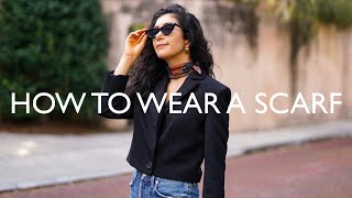 7 WAYS TO WEAR A SCARF amp HOW TO PICK A SCARF AD [upl. by Latimore]