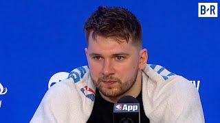 Luka Doncic on Mavs Blowout Loss to Celtics in Game 1 Gotta focus on the next game [upl. by Ennovehs]