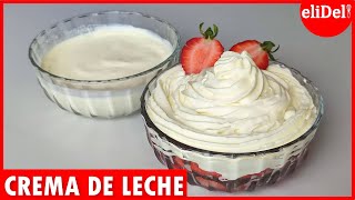 Con SOLO 2 Ingredientes haz CREMA DE LECHE ideal para CHANTILLY receta CASERA y FÁCIL [upl. by Oeht584]