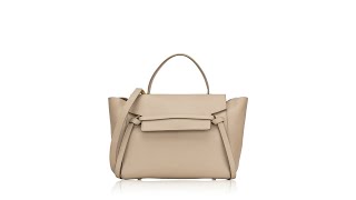 Celine Grained Calfskin Mini Belt Bag Light Taupe [upl. by Dekow]