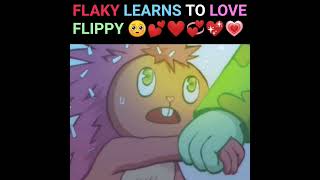 FLAKY LEARNS TO LOVE FLIPPY 🥺💞 happytreefriends2022 shorts flippyxflaky htf [upl. by Iahc257]