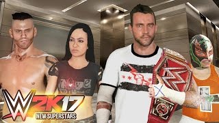 WWE 2K17 DLC NEW SUPERSTARS  CM Punk Rey Mysterio AJ Lee Khali amp More Roster Mods [upl. by Yerbua]