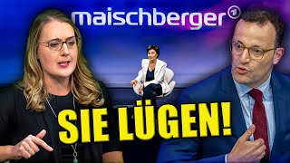 Jens Spahn BLAMIERT Sich Bei Maischberger Grünen Politikerin Glänzt [upl. by Tnerual]