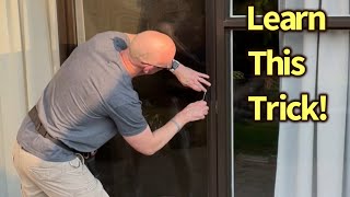 How to Re screen a sliding patio door  Easiest Method [upl. by Lladnek]