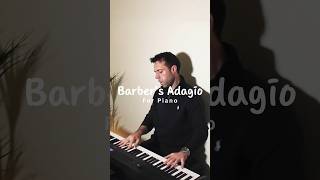 Barbers adagio  for piano arrangement adagioforstrings classicalpiano piano [upl. by Brownson]