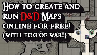 How to Create and Run DampD Maps Online for Free with fog of war [upl. by Howlan189]