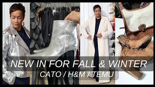 NEW IN FASHION  CATO HampM TEMU THRIFT  COATS  BOOTS  HANDBAG  ACCESSORIES fallfashion fall [upl. by Mulderig]