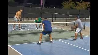 Mens Doubles Pickleball Andre and Luke vs Michael and Geancarlo [upl. by Oremodlab]