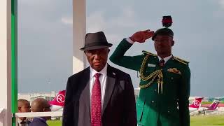 quotWATCHquot Arrival Ceremony of Liberia President Joseph Boakai SrIn Nigeria  SWEET LAND OF LIBERTY [upl. by Tonry]