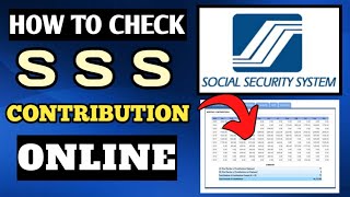 HOW TO CHECK SSS CONTRIBUTION ONLINE  HOW TO VIEW SSS CONTRIBUTION ONLINE [upl. by Scheld]