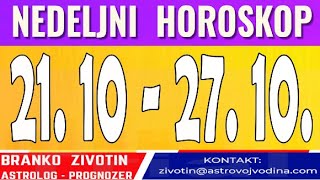 Nedeljni horoskop od 2110 do 27102024 [upl. by Alyakcim]