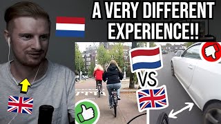 Reaction To Cycling in Netherlands vs Cycling in Britain [upl. by Wat]