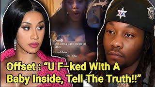 Cardi B Reacts After Offset Accused Her Of Sleeping With Someone Else  Cardi B  Offset [upl. by Ezarra]