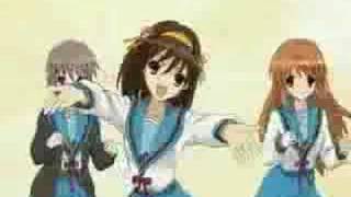 Haruhi Dance  Hare Hare Yukai  full [upl. by Ramah]