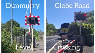 Dunmurry Glebe Road Level Crossing Belfast Monday June 20062022 [upl. by Mariken]