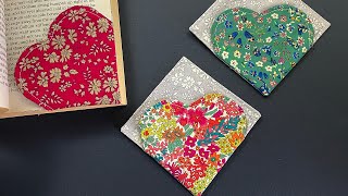 💖 DIY Love Heart Corner Bookmarks  Easy Sewing Tutorial  Book Lovers Gift  Marcador  बुकमार्क [upl. by Kippie964]