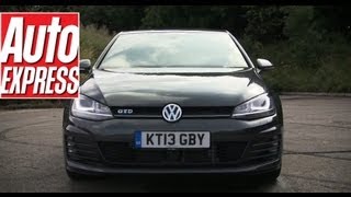 VW Golf GTI VS VW Golf GTD review  Auto Express [upl. by Mckenzie454]