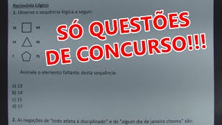 RACIOCÍNIO LÓGICO 95  SÓ QUESTÕES DE CONCURSO [upl. by Birdella]