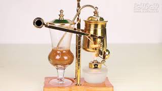 Belgian Coffee Maker Luxury Belgium Balance Brewer and Coffee Syphon Royal Brass Siphon Brewer [upl. by Vanthe]