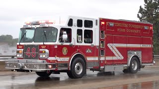 Tinicum Township Fire Company Rescue 48 amp Crozer EMS MICU 81 Responding [upl. by Ettezus51]