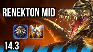 RENEKTON vs YASUO MID  9414  KR Challenger  143 [upl. by Atileda]