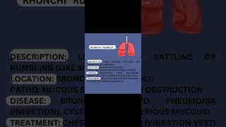 Rhonchi quotRumblequot Abnormal lung sounds [upl. by Samuel445]