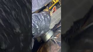 Installing vapor barrier in crawl space for customer [upl. by Jocelyne]