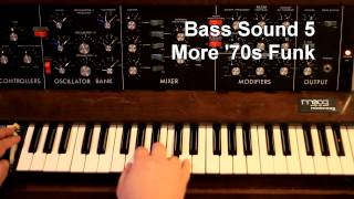 A few Minimoog bass sounds [upl. by Izaak]