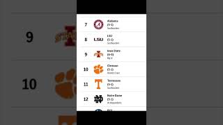 AP Top 25 Rankings  Texas No 1 Oregon at No 2 [upl. by Ressay]