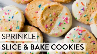 Sprinkle Slice amp Bake Cookies  Sallys Baking Recipes [upl. by Ahtaela]