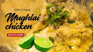 mughlai chicken by Delicious bites with biya chicken Maharani HandiDawat recipe restaurant style [upl. by Ellenig510]