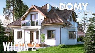 Projekt domu Wilga 2  wirtualny spacer [upl. by Hnim]