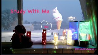 Winter Ambience ✨  Watch Live Thursday 11724 ❄️  Snow Today 🍦  Study With The Little Doll [upl. by Fatima817]