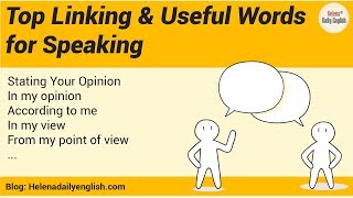 Top Linking Words for Speaking [upl. by Kushner]