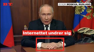 Internettet undrer sig  Hvad sker der med Putins hænder [upl. by Aeila]