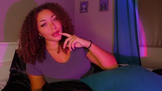 Soft ASMR In Bed ⋆౨ৎ˚⟡˖ ࣪ Tickles Face Touching Close Whisper “Come Closer”☁️💜 [upl. by Zachariah]