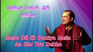 Mere Dil Ki Duniya  Sad Song  Rahat Fateh Ali Khan  Lyrical Video Song  Broken Heart Shayari [upl. by Yerrok]