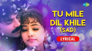 Tu Mile Dil Khile Sad  Kumar sanu Alka Yagnik  Criminal  Lyrical Video  90s Sad Song [upl. by Gradey]